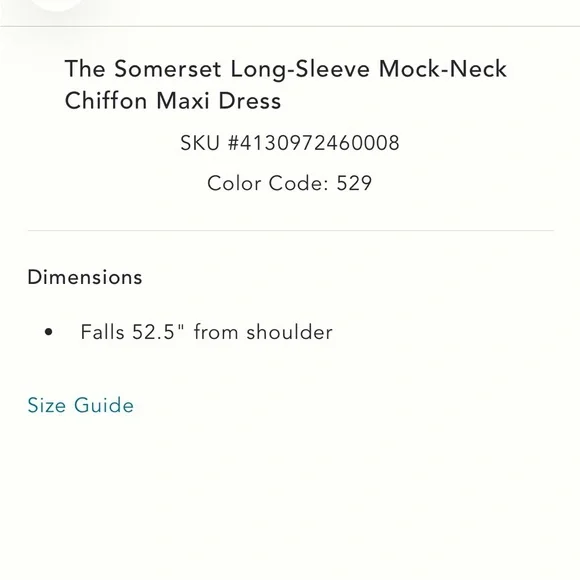 Somerset long sleeve chiffon floral maxi dress NWT - Picture 8 of 8